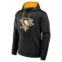 Men's Fanatics  Black Pittsburgh Penguins Defender Pullover Hoodie