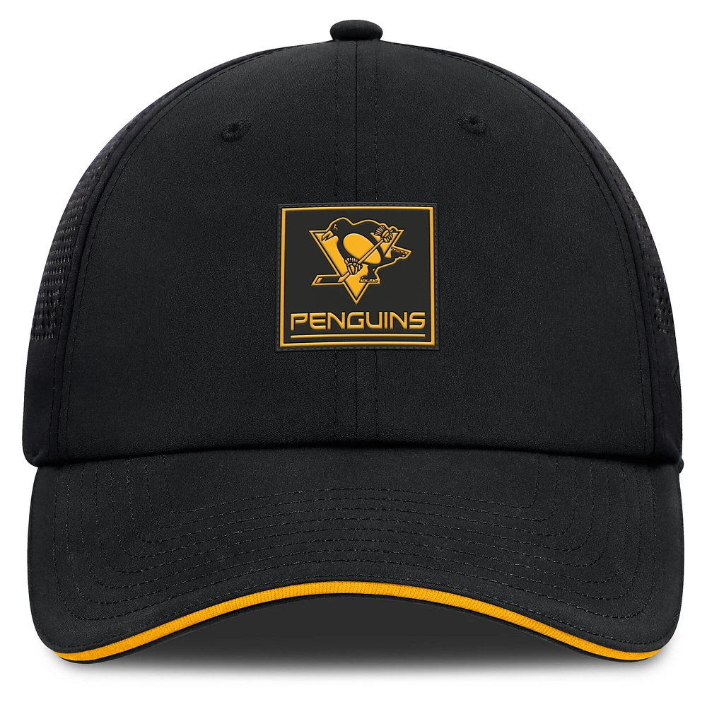Casquette ajustable noire pour homme Fanatics Pittsburgh Penguins Driver