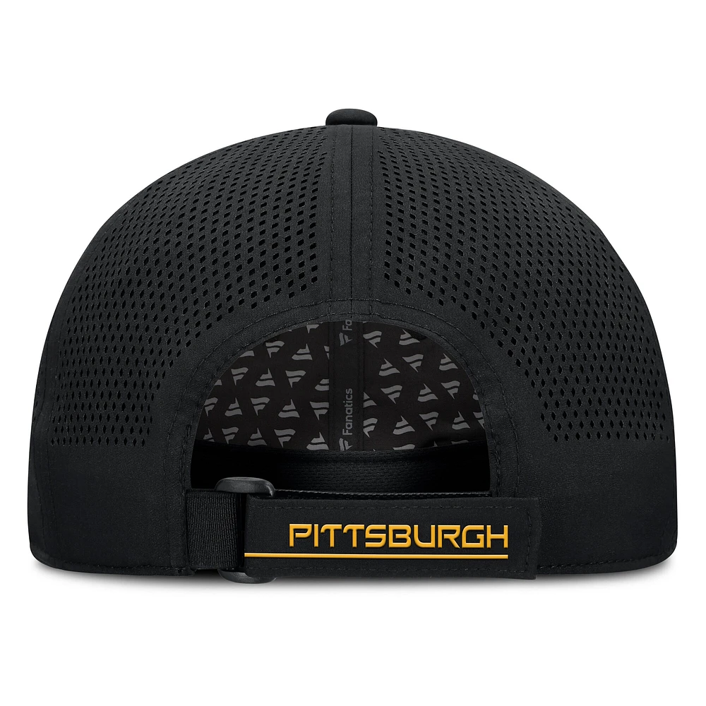 Casquette ajustable noire pour homme Fanatics Pittsburgh Penguins Driver