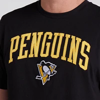 T-shirt Pima surélevé noir pour hommes des Penguins de Pittsburgh Fanatics