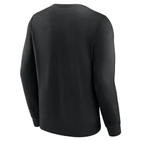 Sweat-shirt en molleton Focus pour hommes Fanatics, noir, Pittsburgh Penguins