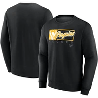 Men's Fanatics Black Pittsburgh Penguins Focus Fleece Pullover Sweatshirt