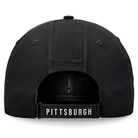 Men's Fanatics Black Pittsburgh Penguins Front Office Ripstop Adjustable Hat