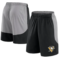 Short Go Hard noir Fanatics pour hommes des Penguins de Pittsburgh