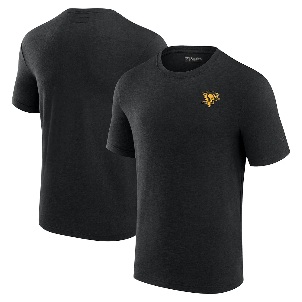 T-shirt en modal Fanatics pour homme avec logo signature des Penguins de Pittsburgh