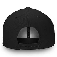 Casquette Snapback Fanatics noire pour hommes avec emblème de l'équipe des Penguins de Pittsburgh