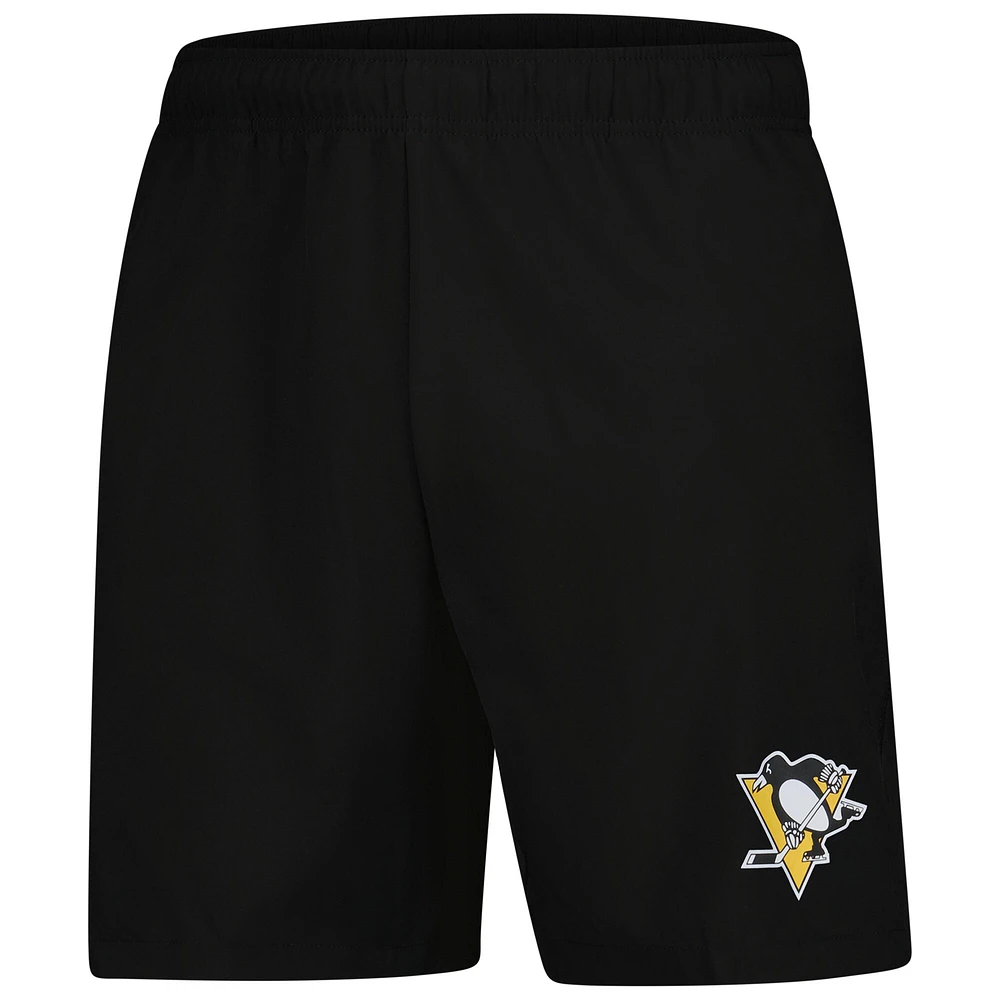 Men's Fanatics  Black Pittsburgh Penguins Tech Training Shorts