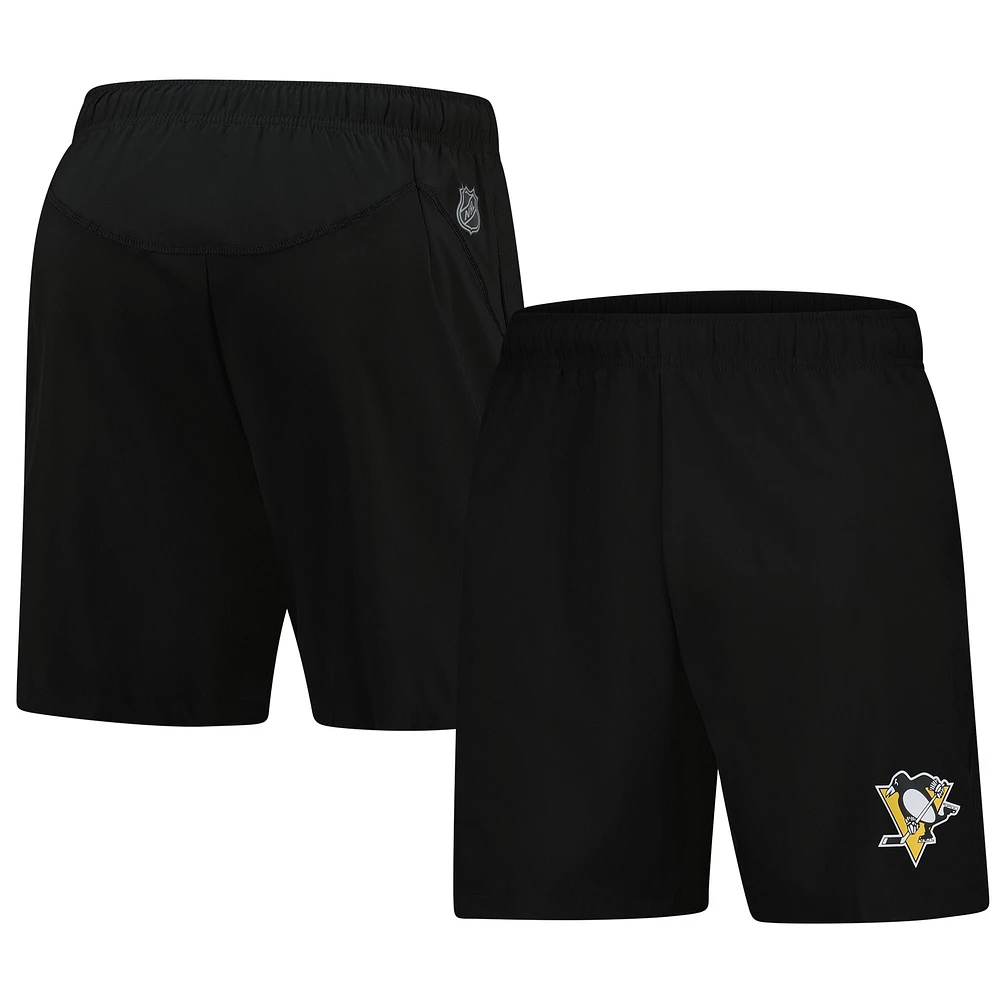 Men's Fanatics Black Pittsburgh Penguins Tech Training Shorts