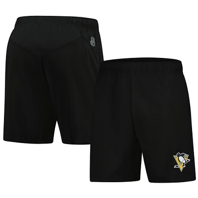 Men's Fanatics  Black Pittsburgh Penguins Tech Training Shorts