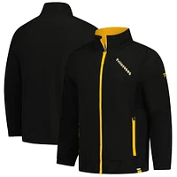 Veste zippée entièrement tissée noire pour homme Fanatics Pittsburgh Penguins