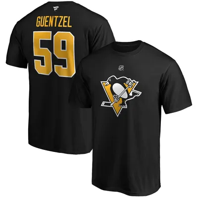 Jake Guentzel Pittsburgh Penguins Fanatics Branded Big & Tall Name Number T-Shirt - Black