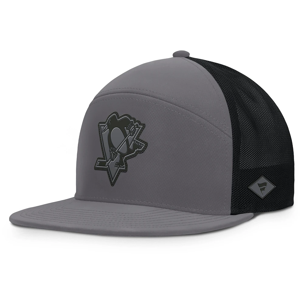 Men's Fanatics Charcoal Pittsburgh Penguins Fairweather Adjustable Hat