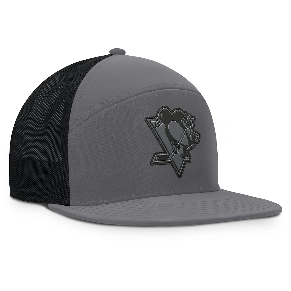 Men's Fanatics Charcoal Pittsburgh Penguins Fairweather Adjustable Hat