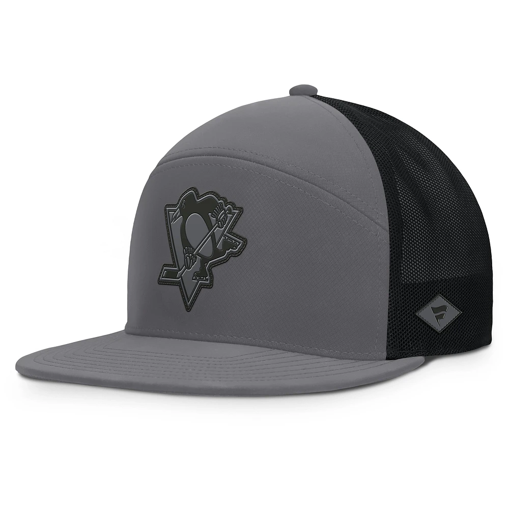 Men's Fanatics Charcoal Pittsburgh Penguins Fairweather Adjustable Hat