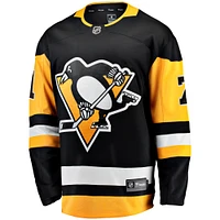 Maillot d'échappée à domicile noir des Penguins de Pittsburgh Fanatics Evgeni Malkin pour hommes