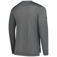 Men's Fanatics Gray Pittsburgh Penguins Authentic Pro Tech Long Sleeve T-Shirt