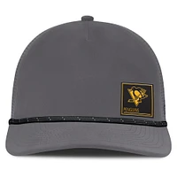 Men's Fanatics Gray Pittsburgh Penguins Captain Rope Adjustable Hat