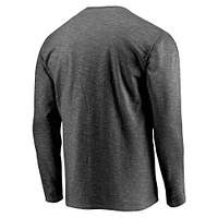 Men's Fanatics Gray Pittsburgh Penguins Iced Out Long Sleeve T-Shirt