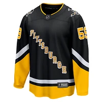 Fanatics pour hommes Jake Guentzel noir Pittsburgh Penguins Alternate Premier Breakaway Player Maillot