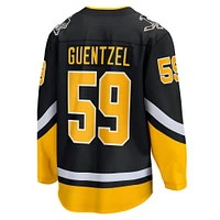 Men's Fanatics Jake Guentzel Black Pittsburgh Penguins Alternate Premier Breakaway Player Jersey