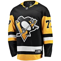 Fanatics pour hommes Jeff Carter noir Pittsburgh Penguins Home Breakaway Replica maillot