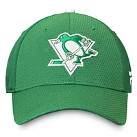 Men's Fanatics Kelly Green Pittsburgh Penguins Authentic Pro St. Patrick's Day Flex Hat
