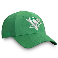 Men's Fanatics Kelly Green Pittsburgh Penguins Authentic Pro St. Patrick's Day Flex Hat