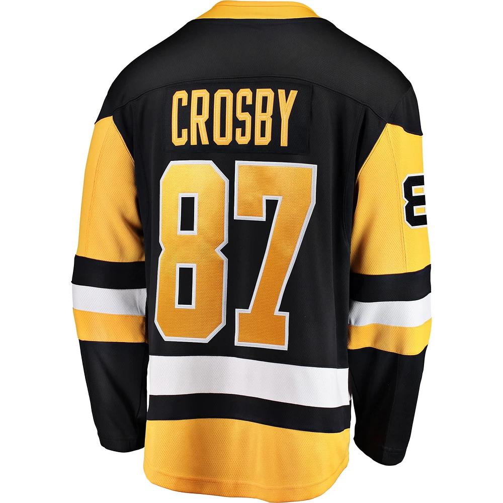 Fanatiques pour hommes de marque Sidney Crosby Black Pittsburgh Penguins Breakaway - Maillot joueur