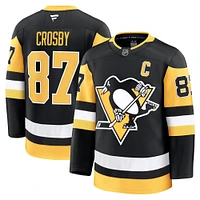 Maillot de joueur à domicile noir Sidney Crosby Fanatics pour homme des Penguins Pittsburgh