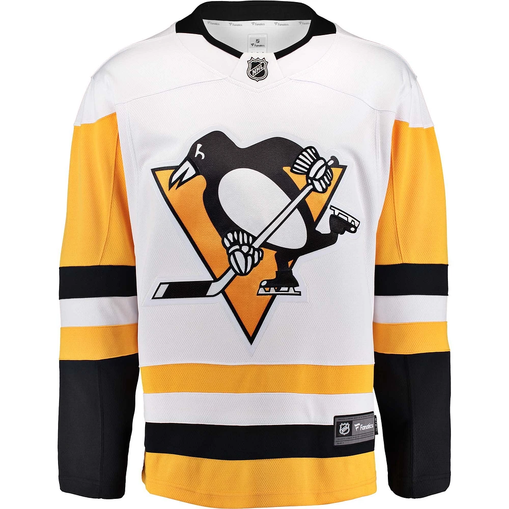 Échappée des Penguins de Pittsburgh blancs marque fanatiques pour hommes - Maillot vierge