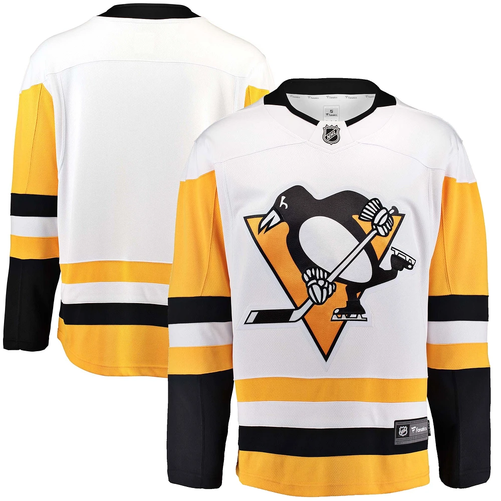 Échappée des Penguins de Pittsburgh blancs marque fanatiques pour hommes - Maillot vierge