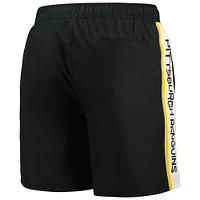 Men's G-III Sports by Carl Banks Black Pittsburgh Penguins Streamline Volley Swim Trunks