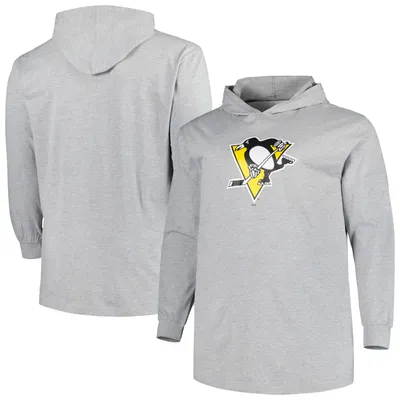 Pittsburgh Penguins Big & Tall Pullover Hoodie - Heather Gray