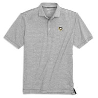 Men's johnnie-O Charcoal Pittsburgh Penguins Lyndon Striped Jersey Polo