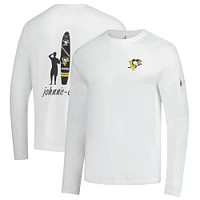 Men's johnnie-O White Pittsburgh Penguins Adam Long Sleeve T-Shirt