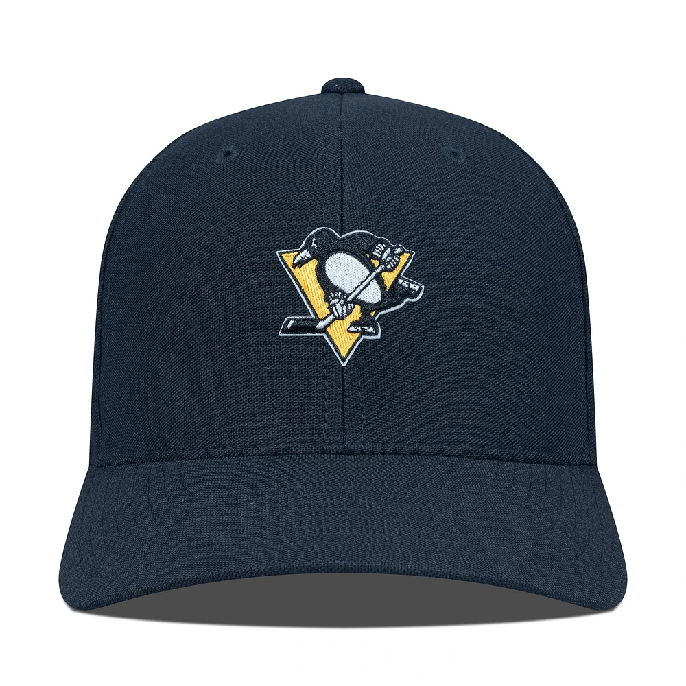 Men's Levelwear Black Pittsburgh Penguins  Fusion Adjustable Hat