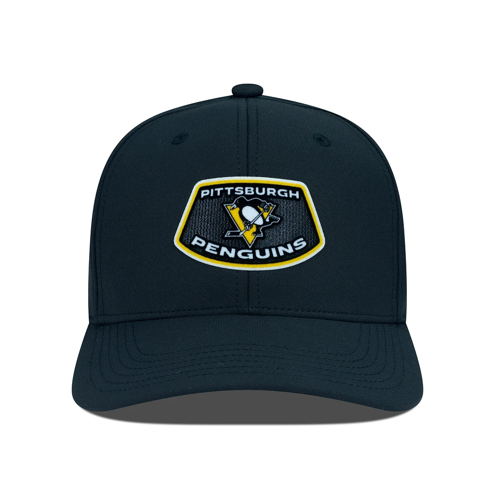 Men's Levelwear Black Pittsburgh Penguins Rise Skylight Flex Hat