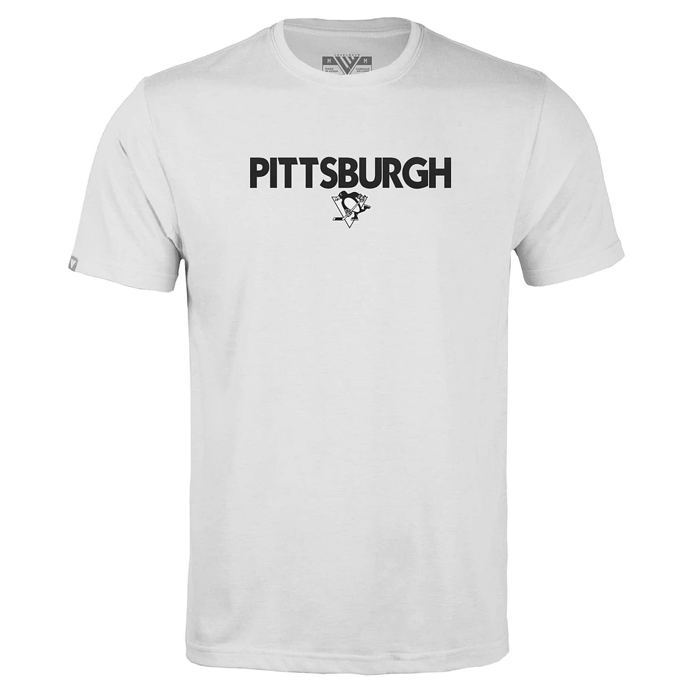 T-shirt Richmond City Capsule blanc pour homme des Penguins de Pittsburgh Levelwear