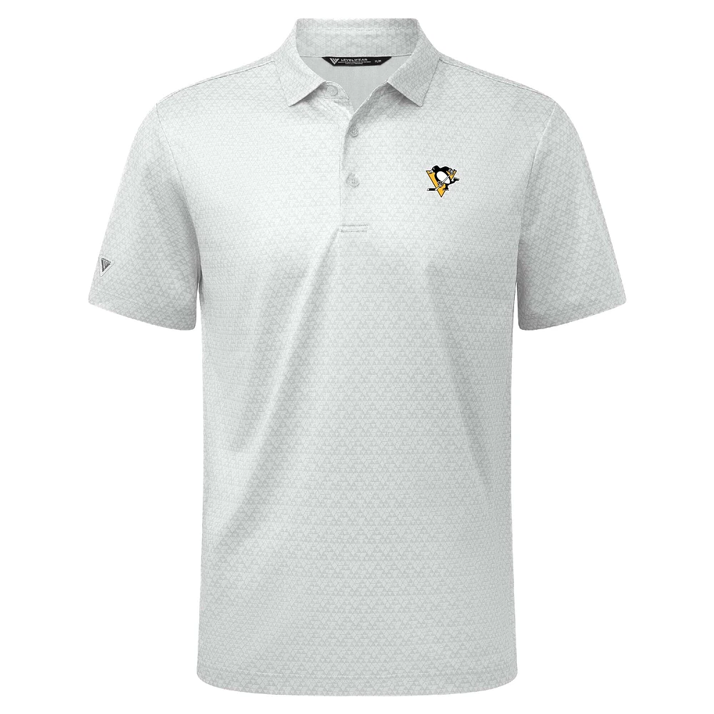 Polo System Insignia Core blanc pour homme de Levelwear des Penguins Pittsburgh