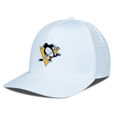 Men's Levelwear White Pittsburgh Penguins Zeta Insignia Core Flex Hat