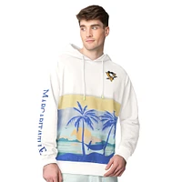 Men's Margaritaville Cream Pittsburgh Penguins Island Dream Peached Pullover Hoodie