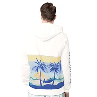 Men's Margaritaville Cream Pittsburgh Penguins Island Dream Peached Pullover Hoodie