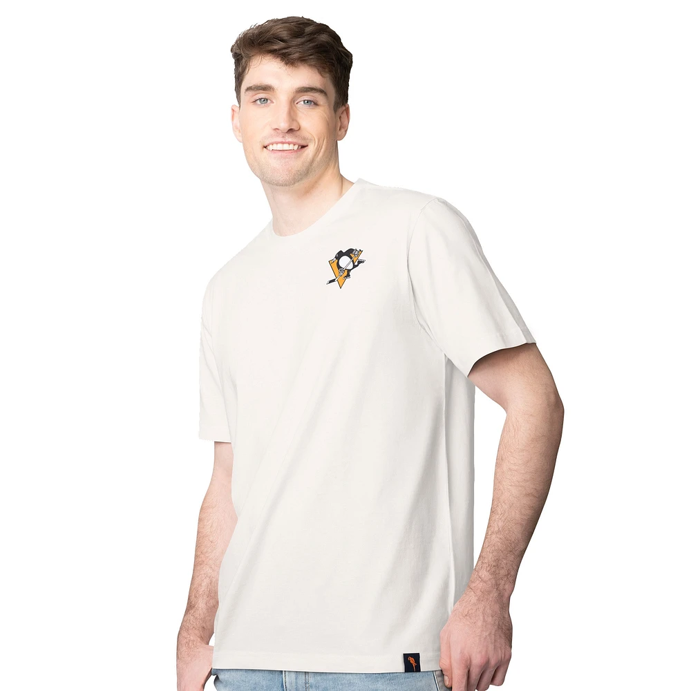 T-shirt pour homme Margaritaville Cream Pittsburgh Penguins Time Flies