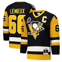 Men's Mario Lemieux Black Pittsburgh Penguins 1991-92 Power Play Jersey