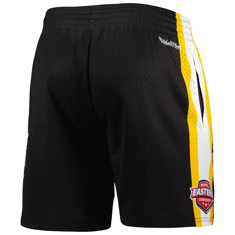 Men's Mitchell & Ness Black Pittsburgh Penguins City Collection Mesh Shorts