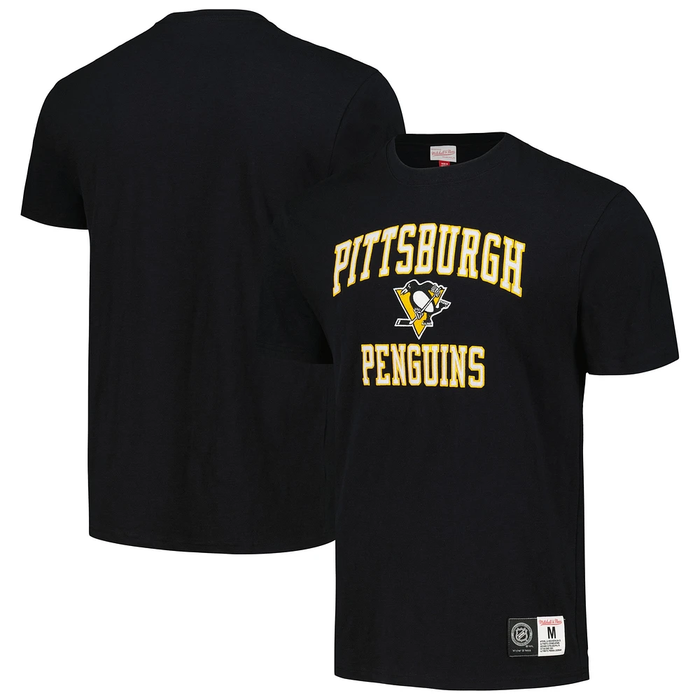 T-shirt flammé légendaire des Penguins de Pittsburgh noir Mitchell & Ness pour hommes