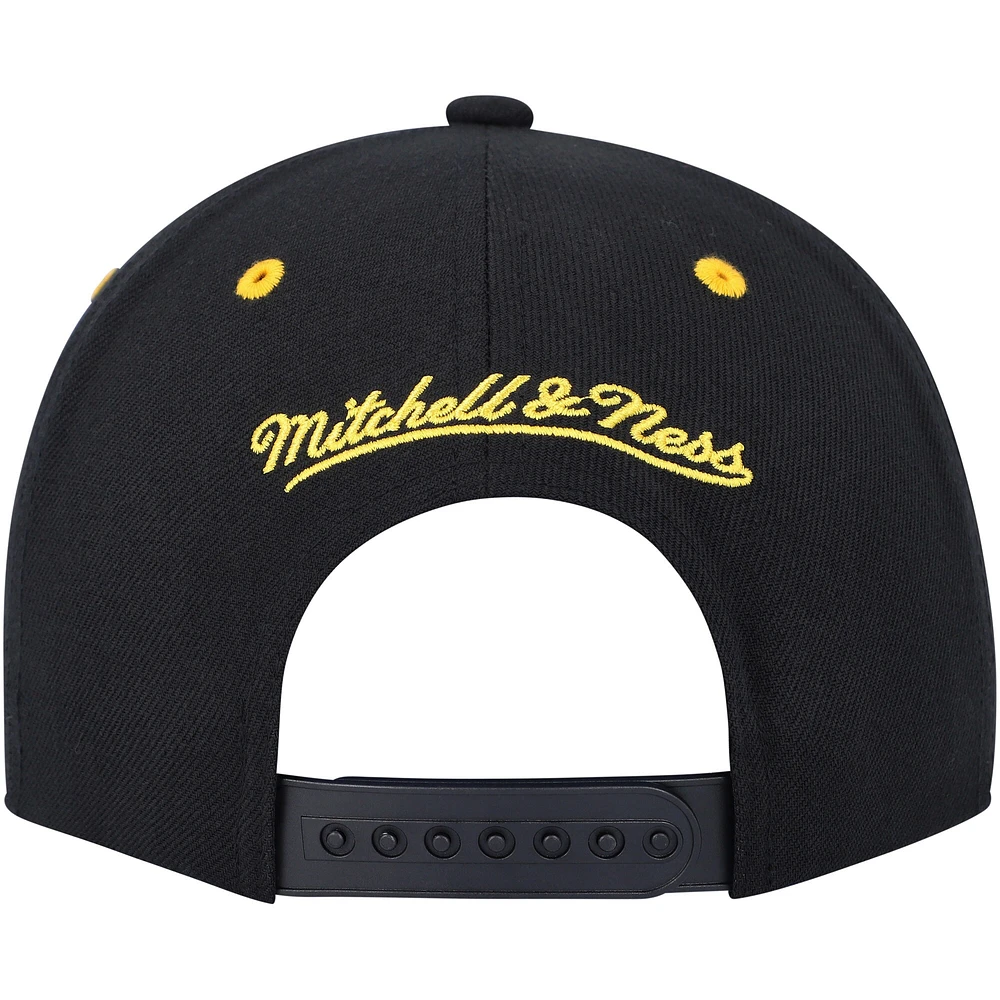 Casquette Mitchell & Ness pour homme noire Pittsburgh Penguins LOFI Pro Snapback