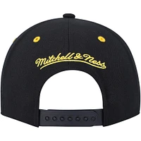 Casquette Mitchell & Ness pour homme noire Pittsburgh Penguins LOFI Pro Snapback