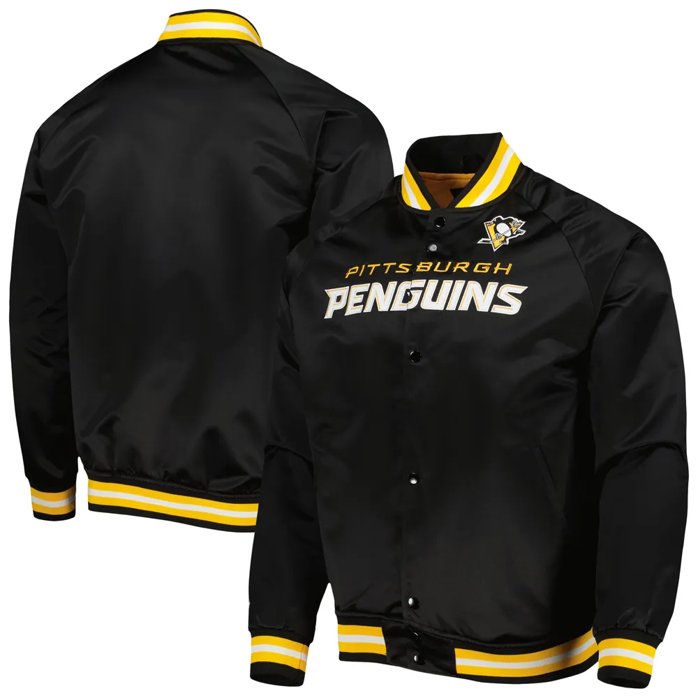 Vintage Pittsburgh Penguins Varsity Bomber Jacket Starter Size 