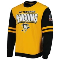 Men's Mitchell & Ness Gold/Black Pittsburgh Penguins 1992 Stanley Cup Champions Pullover Sweatshirt